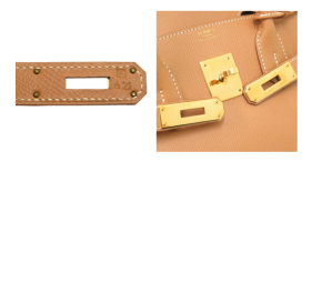 Hermès Caramel/White Stitch Birkin 30 4