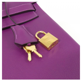 Hermès Purple Kelly 32 With Gold Hardware 8