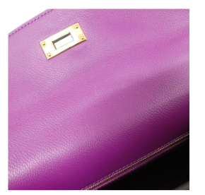 Hermès Purple Kelly 32 With Gold Hardware 5