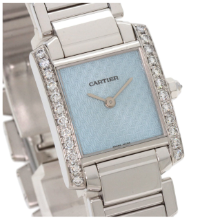 Cartier Tank Française Cadran C Motif White Gold Watch 3