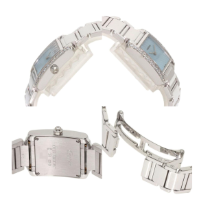Cartier Tank Française Cadran C Motif White Gold Watch 7