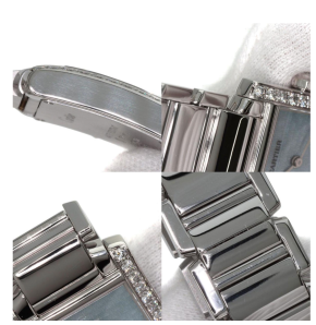 Cartier Tank Française Cadran C Motif White Gold Watch 6