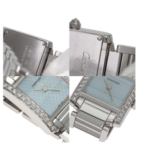 Cartier Tank Française Cadran C Motif White Gold Watch 4