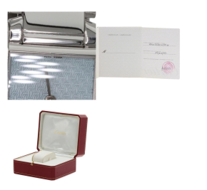 Cartier Tank Française Cadran C Motif White Gold Watch 10
