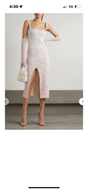 Clio Peppiat Beaded White Cocktail Dress 8