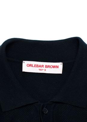 Orlebar Brown Black Short Sleeve Polo 4