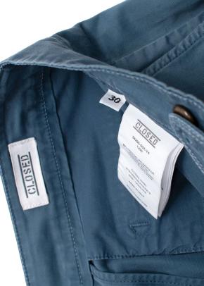 Closed Blue Cotton Chino Trousers 3