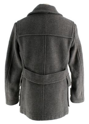 Burberry Grey Wool Double Breated Jacket/coat 2