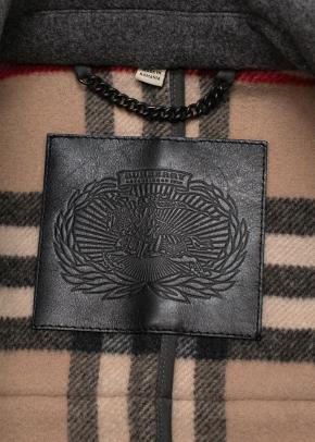 Burberry Grey Wool Double Breated Jacket/coat 3