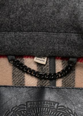 Burberry Grey Wool Double Breated Jacket/coat 7
