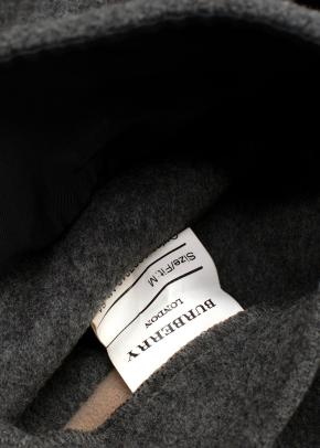Burberry Grey Wool Double Breated Jacket/coat 8