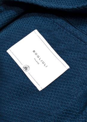 Boglioli Blue Textured Jacket / Blazer 3