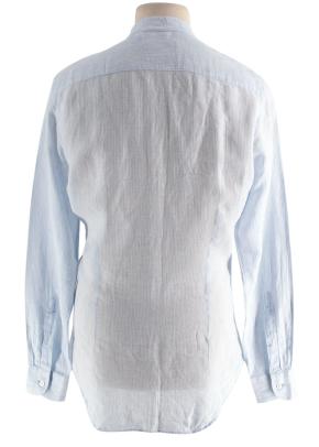 Luca Faloni Blue Fine Stripe Shirt 4