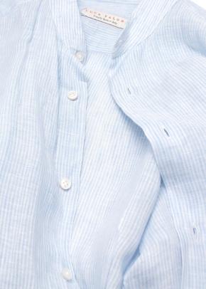 Luca Faloni Blue Fine Stripe Shirt 3