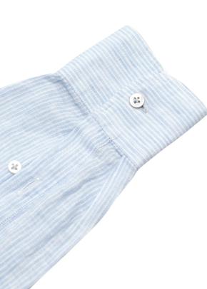 Luca Faloni Blue Fine Stripe Shirt 9