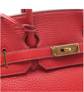 Hermès Birkin 30 Bag in Red Togo Leather with Gold Hardware 26