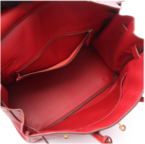 Hermès Birkin 30 Bag in Red Togo Leather with Gold Hardware 25