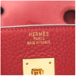 Hermès Birkin 30 Bag in Red Togo Leather with Gold Hardware 24