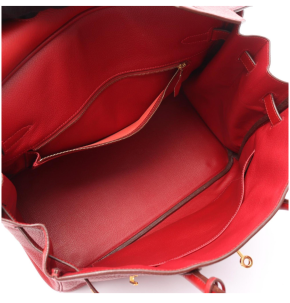 Hermès Birkin 30 Bag in Red Togo Leather with Gold Hardware 9