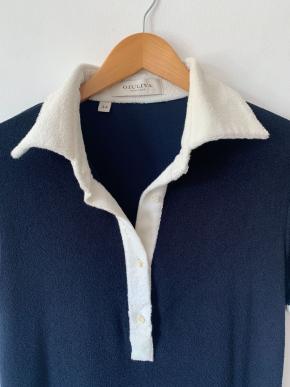 Giuliva Heritage Navy Towelling Dress 6