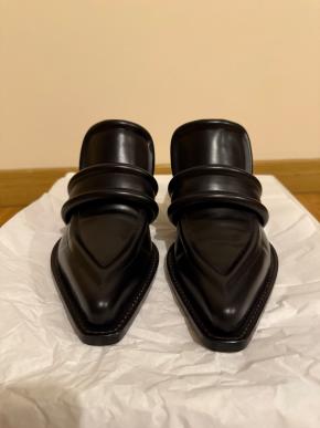Bottega Veneta Black Leather Spada Loafers 10