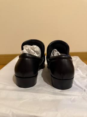 Bottega Veneta Black Leather Spada Loafers 9