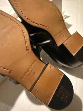 Bottega Veneta Black Leather Spada Loafers 5