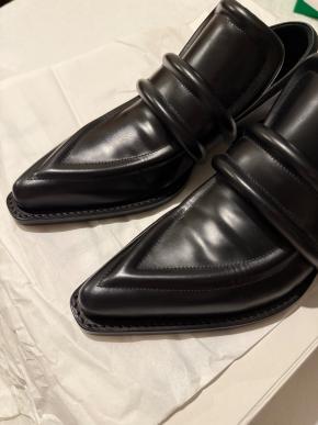 Bottega Veneta Black Leather Spada Loafers 4