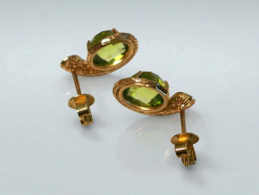 Fei Liu Peridot And Diamond Earrings 7
