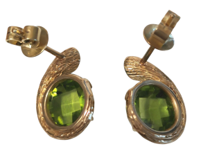 Fei Liu Peridot And Diamond Earrings 3