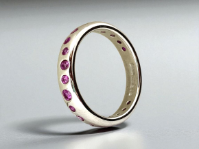 Dower And Hall Pink Sapphire Fireworks Ring 3