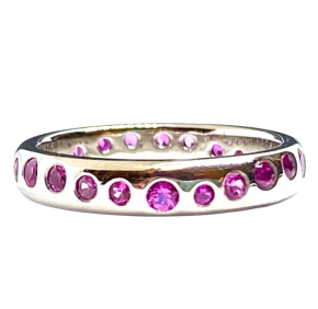 Dower And Hall Pink Sapphire Fireworks Ring 7