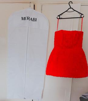 Nadine Merabi 'Maisy' Red Mini Dress 4