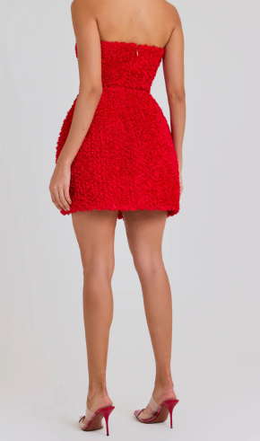 Nadine Merabi 'Maisy' Red Mini Dress 7