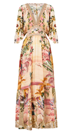 Camilla White Lotus Floral Dress 2