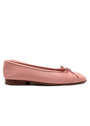 Chanel CC Cap Toe Baby Pink Caviar Leather Ballet Flats 3