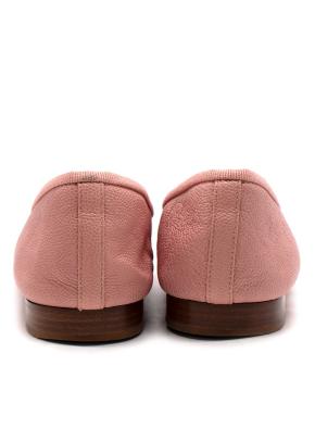 Chanel CC Cap Toe Baby Pink Caviar Leather Ballet Flats 9