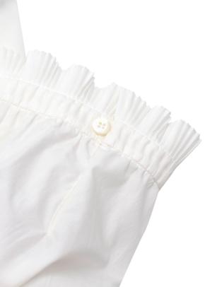 Prada White Cotton Button Front Poplin Dress 4