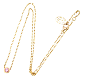 Cartier D'Amour Pink Sapphire Gold Necklace 2