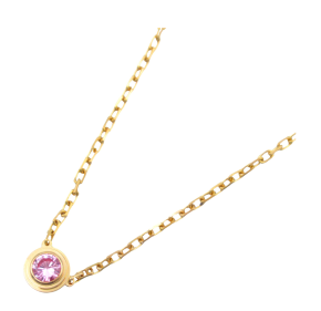 Cartier D'Amour Pink Sapphire Gold Necklace 3