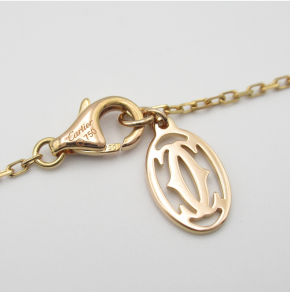 Cartier D'Amour Pink Sapphire Gold Necklace 4