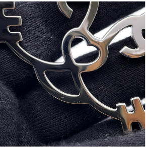 Chanel Silver Crystal Cat Brooch Pin 7