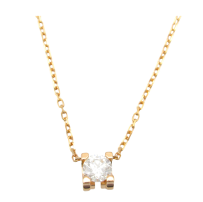 Cartier C de cartier Diamond Gold Necklace 2