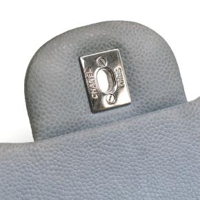 Chanel Nubuck Jumbo Classic Double Flap in Coastal Grey with Silver Chain Strap 14