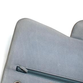 Chanel Nubuck Jumbo Classic Double Flap in Coastal Grey with Silver Chain Strap 11