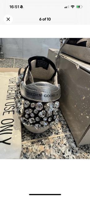 Goldne Goose Super Star Crystal Embellished Sneakers 3