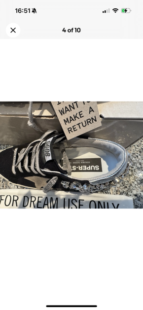 Goldne Goose Super Star Crystal Embellished Sneakers 6