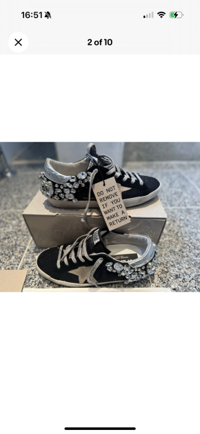 Goldne Goose Super Star Crystal Embellished Sneakers 2