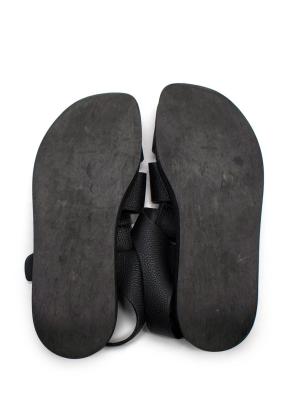 The Row Black Fisherman Caged Leather Sandals 10