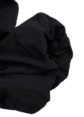 Simone Rocha Black Cotton Poplin Midi Dress 4